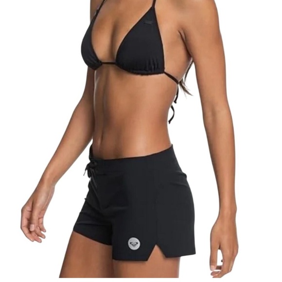 Roxy Black Swim Board Shorts Size Small - Picture 1 of 6